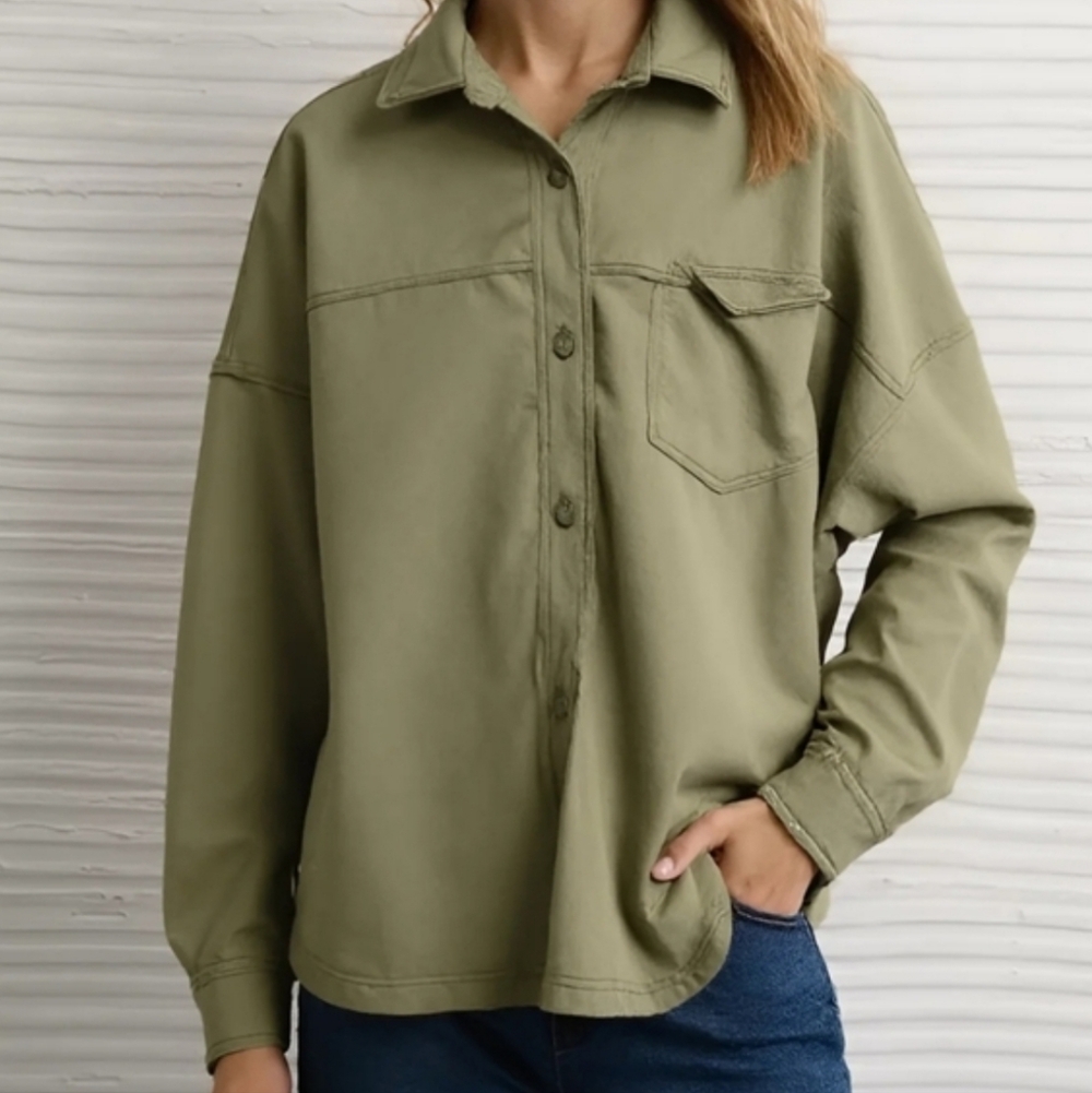 American Eagle Outfitters Sage Green Athletic Shirt